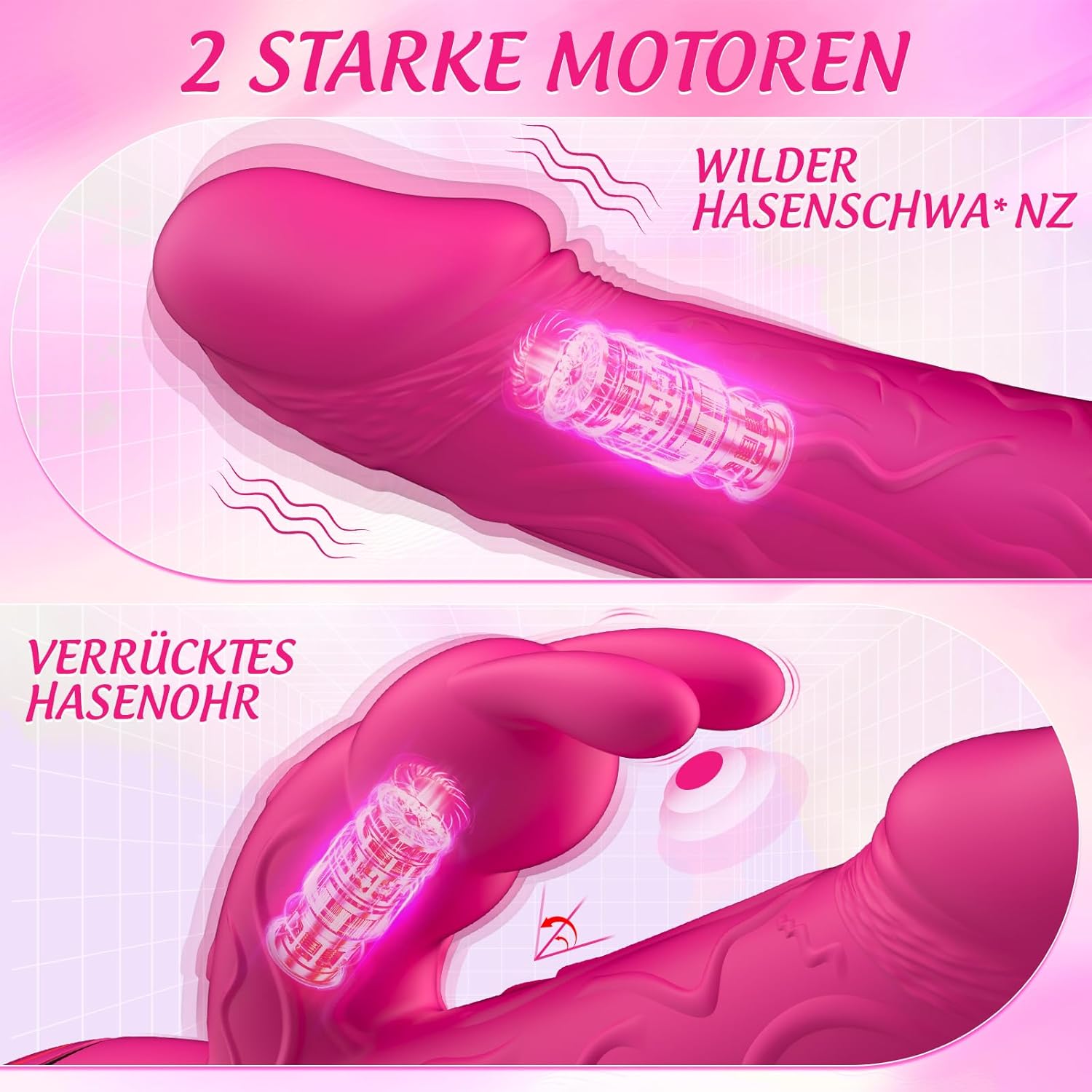 Rabbit G-spot Vibrator Dual Motor 10 Vibration Modes