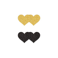 Copricapezzoli a forma di cuore Pretty Pasties 2 paia. Disponibile su Sexy Shop online DesireVibe.com