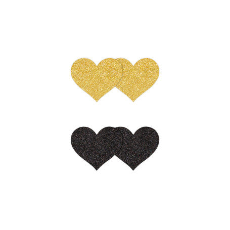 Copricapezzoli a forma di cuore Pretty Pasties 2 paia. Disponibile su Sexy Shop online DesireVibe.com