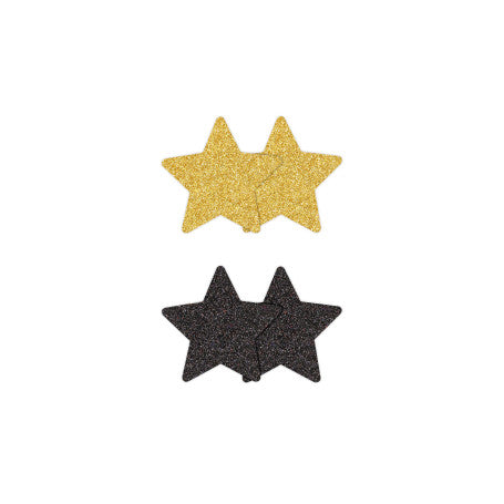Copricapezzoli a forma di stella Pretty Pasties 2 paia. Disponibile su Sexy Shop online DesireVibe.com