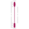 Ovetto vaginale vibrante doppio RC Shaking & Vibrating Love Egg Duo