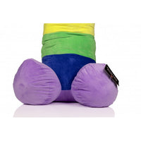 Parte inferiore del peluche arcobaleno a forma di pene. Disponibile su desirevibe.com