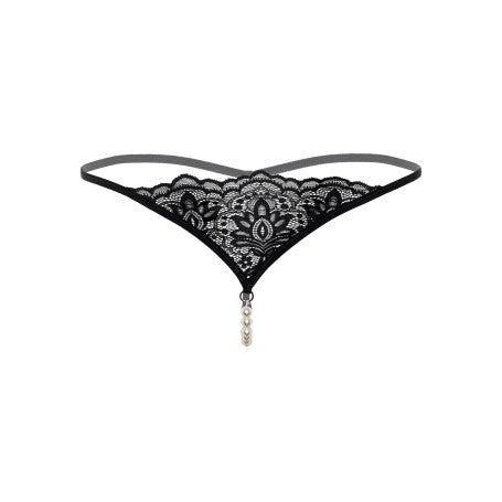 vendita Perizoma intimo con perle e pizzo Pearl beaded g-string online