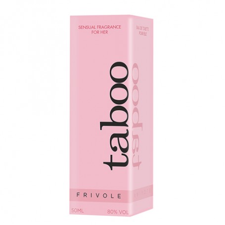 Profumo 'Taboo Frivole', perfetto per donne che desiderano esprimere la loro allure e confidenza. Disponibile su desirevibe.com