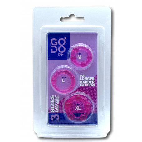 vendita Set anelli fallici 3 pz Godo d+ online