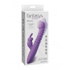 Confezione del vibratore rabbit riscaldante in silicone, con punti informativi sulle caratteristiche e benefici del prodotto